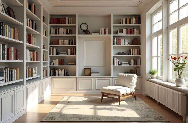 Custom Bookcase Installation in Alexandria, VA
