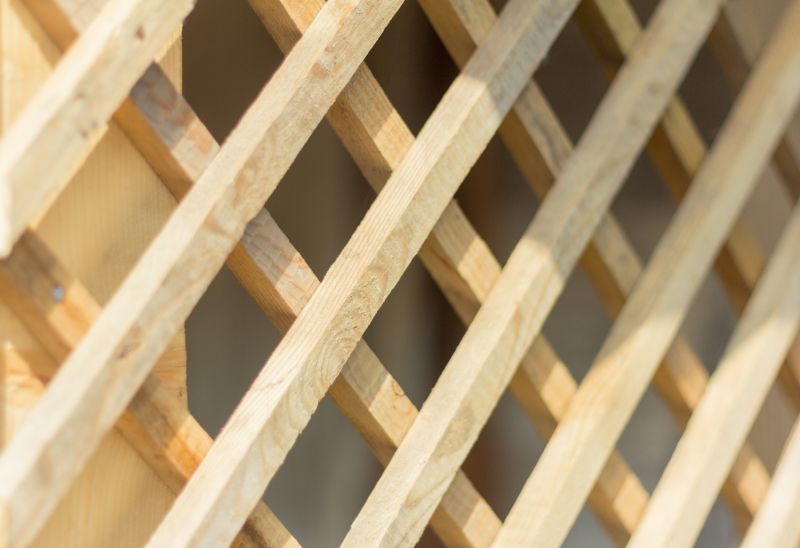 Wood Trellis Installation detail