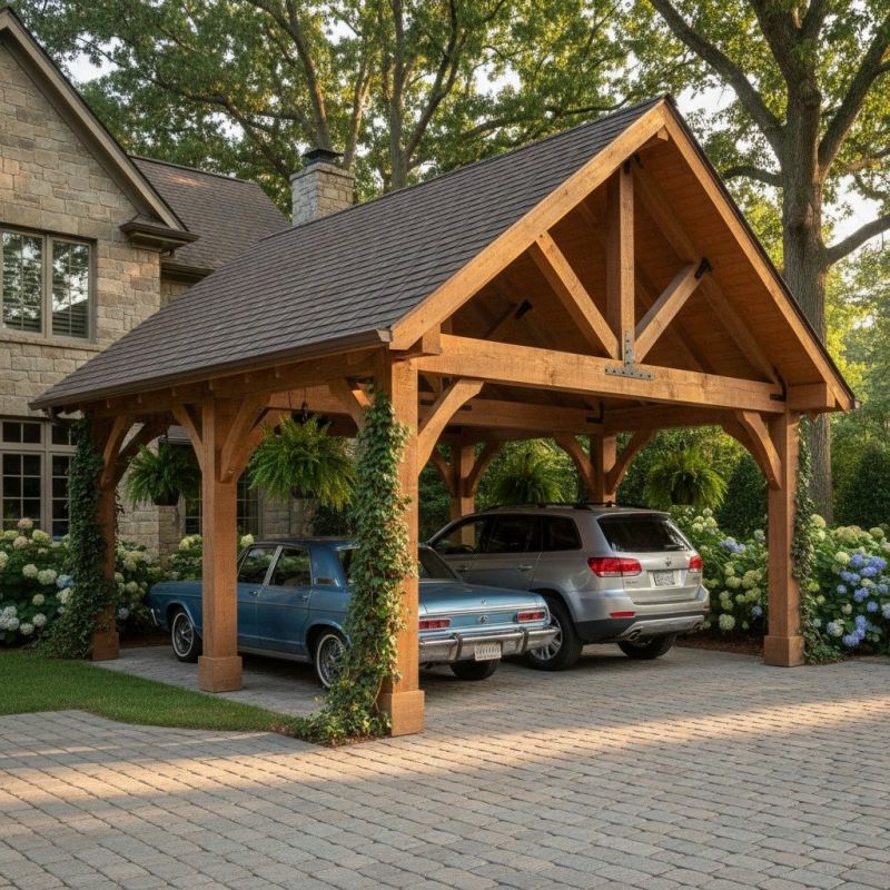 Wooden Carport Repair detail
