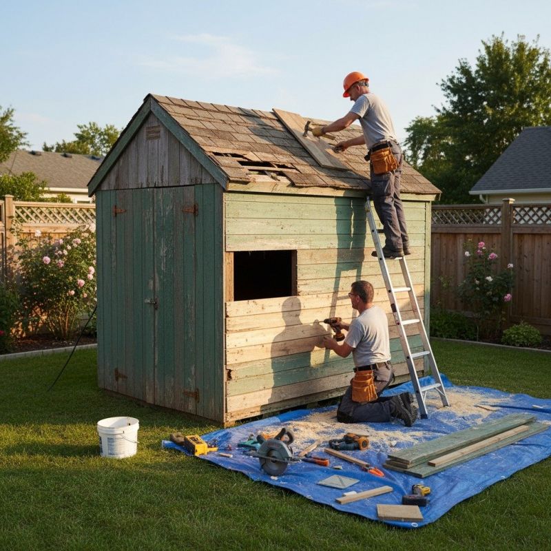 Shed Damage Repair in Wilmington, NC